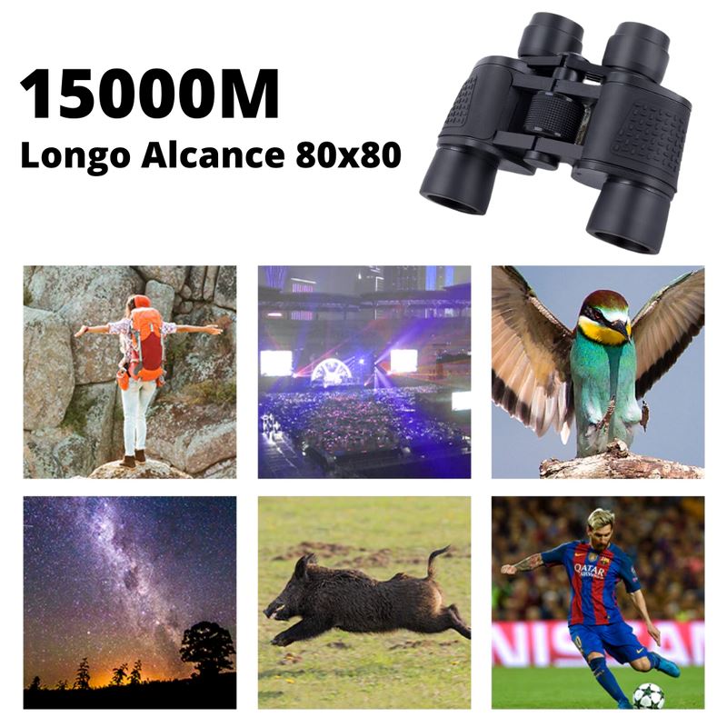 Binóculos Profissional HD 80x80 | Longo alcance & Visão Noturna NB1560