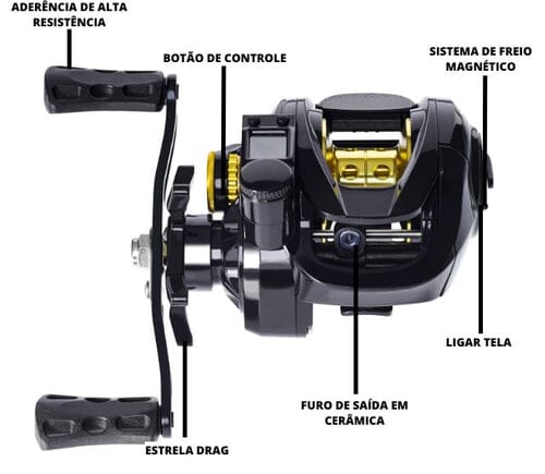 Carretilha Eletrônica 7.2:1 - Inovafish NB1781