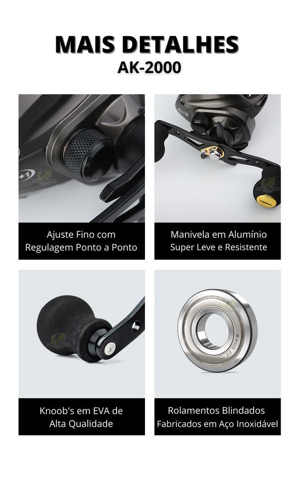 Nova Carretilha Premium LURE PRO AK-2000 NB1401